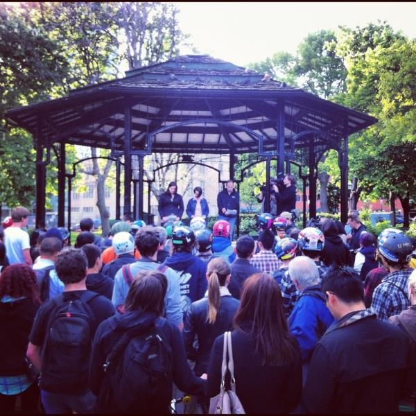 RT <a href="/slightfootCTV/">Scott Lightfoot</a>: Vigil held at St. James Park for longboarder killed on King Street.