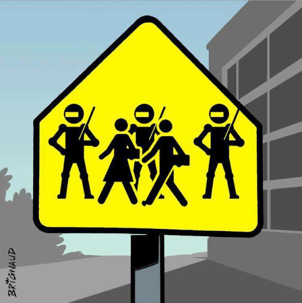 rduchesne01's tweet photo. Nouveaux panneaux routiers qui seront installés après la loi spéciale #ggi #manifencours #plqFAIL http://t.co/bCR6HDTc