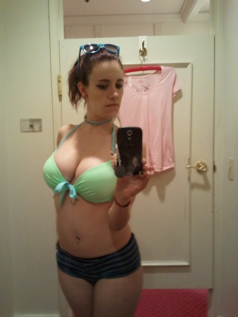 Me trying on a swimsuit at Victoria Secret. :) http://t.co/5Sb4YGnA<a href="/tag/selfie"class="tags"><span>#selfie</span></a><a href="/tag/flirting"class="tags"><span>#flirting</span></a><a href="/tag/slutlove"class="tags"><span>#slutlove</span></a>