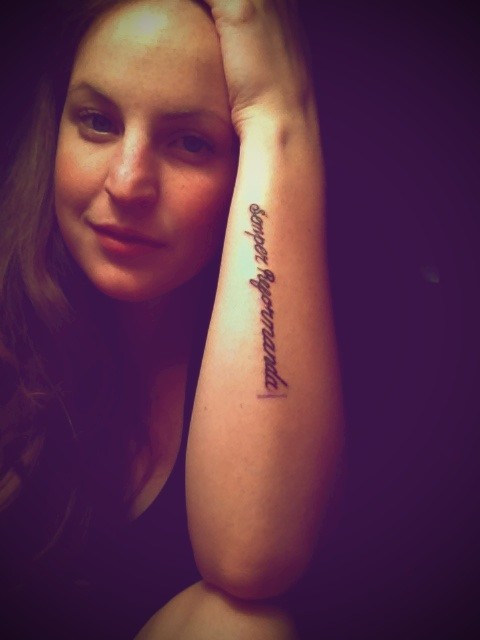 aspoonfullofhil's tweet photo. Welp... Finally got my tattoo! It reads, Semper Reformanda which is Latin for, Always Reforming. http://t.co/M4OhxjEH