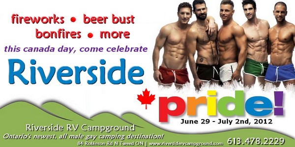 campriverside's tweet photo. Come celebrate Pride at Riverside!
June 29 - July 2, 2012
http://t.co/nVq2j7Xk http://t.co/I1xaXlqP