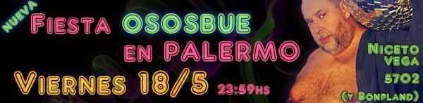 Ososbue's tweet photo. 18/5 23:59 Fiesta de ososbue en Niceto y Bonpland + info: http://t.co/n6GTuzK9