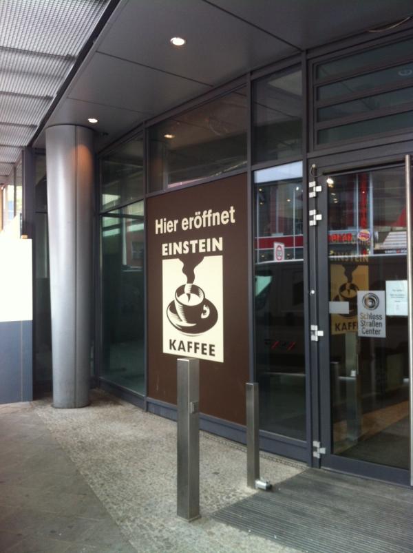 Demnächst eröffnen wir einen Einstein Coffeeshop im Schloss-Straßen-Center am Walther-Schreiber-Platz in Steglitz.