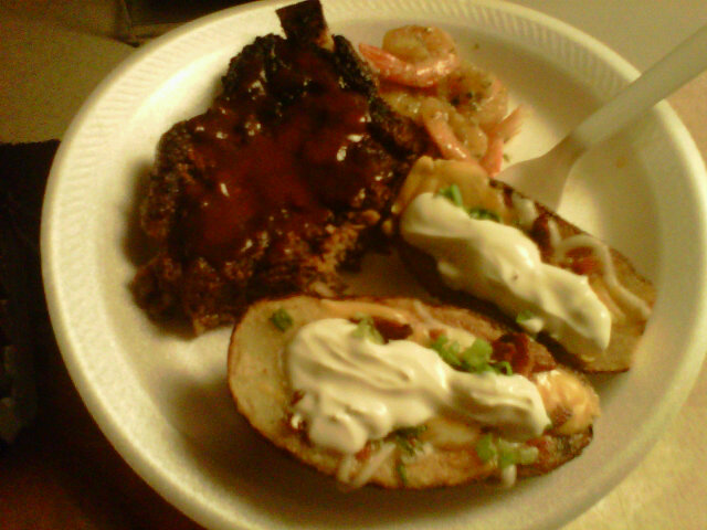 Steak, potatoes, and shrimp :D can you say bomb lol http://t.co/dsqGH0Jg<a href="/tag/tbt"class="tags"><span>#tbt</span></a>