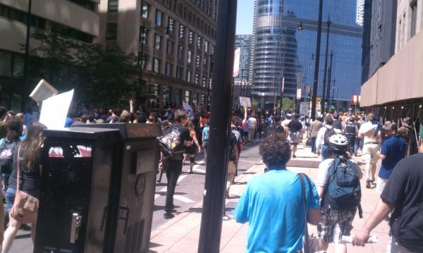 MapReport's tweet image. RT @codepink: THIS: pic from #noNATO #Chicago streeeeets!!!!  #owsmap