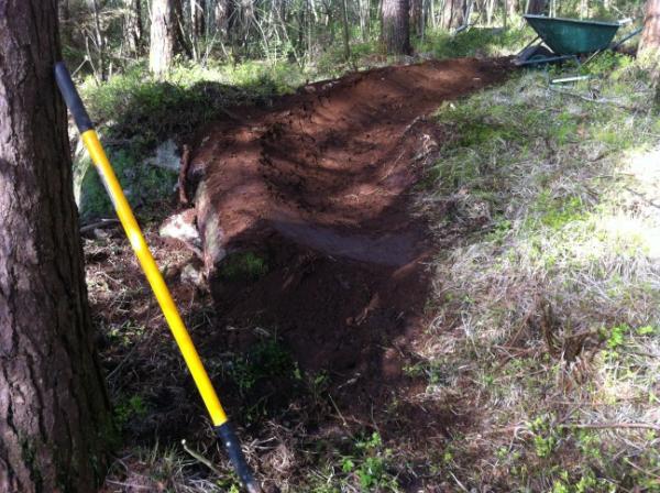 Berm starting to look good, only needs some shaping with #nr1shovel <a href="/K1sse/">Kristoffer Haugland</a> gøtt?