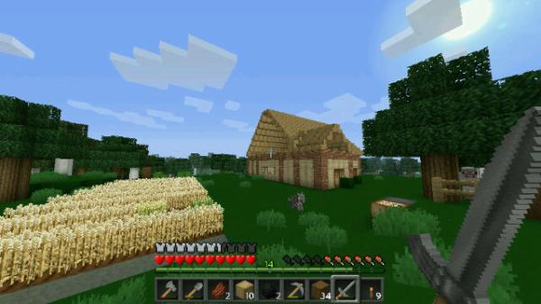 AldoC5's tweet image. Ayer se me olvido subir la foto pero bueno..Día 3 del #MinecraftProject techo terminado