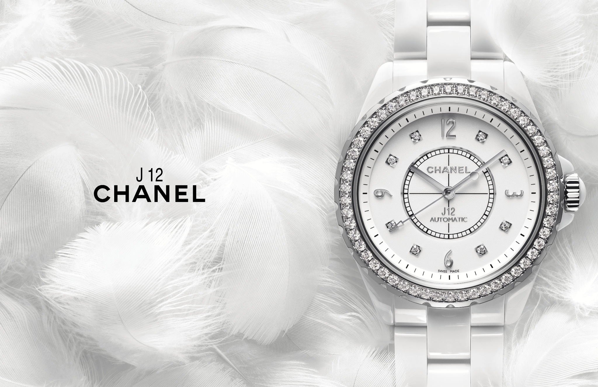 CHANEL on X: The unique shine of the CHANEL #J12 gives this