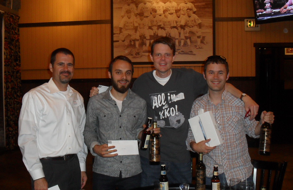 KOlawyers's tweet photo. Congratulations to the 2012 KKO Poker Champ @T2theMac (far right) from @PrediculousGame. http://t.co/qL6YdSEc