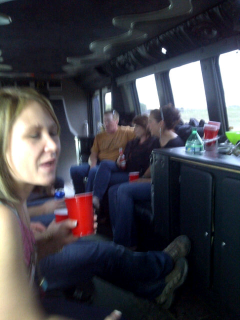 Costco22's tweet image. Limo bus is packed, booze is flowing, Saskatoon here we come. #goodtimes. #pantleg.
