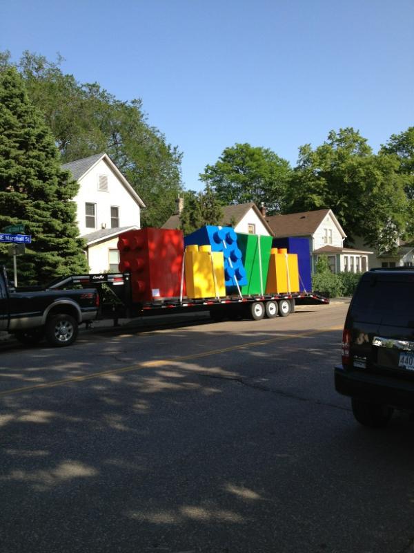 NEMplsMN's tweet photo. RT @NemaaMN RT @mpls_globalist: Giant sized Lego blocks in #NEMpls; I guess #ArtAWhirl has officially begun http://t.co/WAdIq6iw | #artsNE