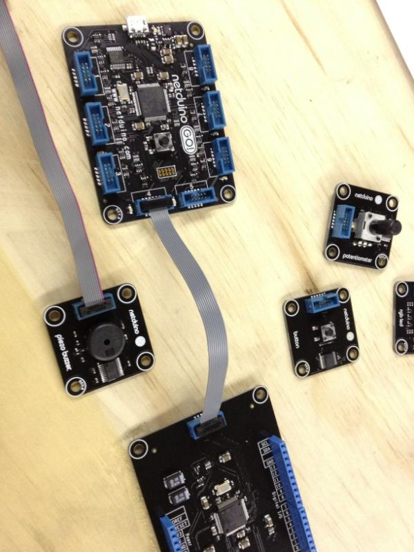 aallan's tweet image. The new #NetduinoGo, here at @MakerFaire.