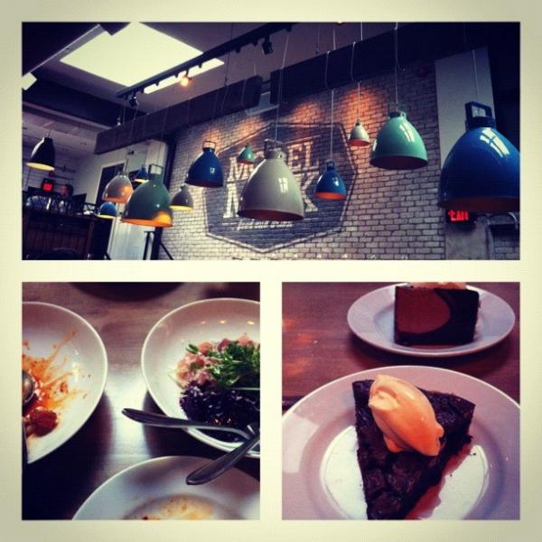 KalahDF's tweet image. Great dinner at #ModelMilk yyc, celebrating my last day of work. Great food and service plus amazing  lemonade!