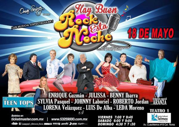 Ayer fue es el Estreno de "Hay Buen Rock esta Noche" con Roberto Jordan,y Grandes Actores y Cantantes Rockanroleros