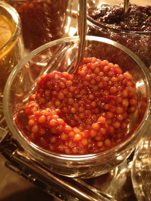 122chef's tweet photo. New home made piquillo pepper and fennel mustard! Awesome made right here in atmosphere http://t.co/0dt3casi