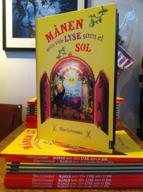 bokdama's tweet image. Lansering av Elin Grimstads bok Månen som ville lyse som ei sol på Sound of Mu. Og her er faktisk boka!