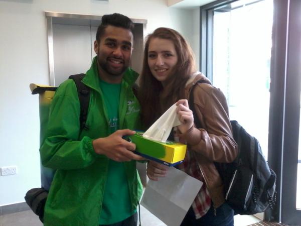 AliceMayL's tweet image. @Kleenex_UK got my tissues at Olympia #hayfeverhelp