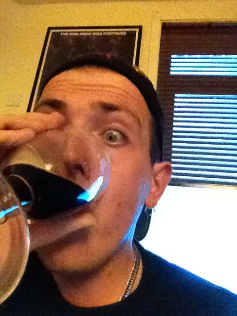 goatorcycle's tweet photo. After 4hrs goating and the annual garage tidy,guy retires to the goatory. Thin lizzy+booze=good http://t.co/an78eZxF