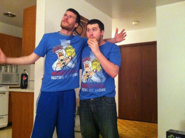 LeoLondon23's tweet image. From a few days ago, are we the coolest fucking guys ever or what #nerdsatwork