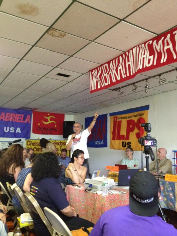 ANAKBAYAN206's tweet photo. Chicano activist of anti-war &amp; immigrant rights movements, Carlos Montes congratulates founding of lLPS-US #ilpsus2012 http://t.co/G6vfF7QV