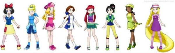 RocketerJames's tweet photo. Creative.  Disney princesses as trainers. http://t.co/C8KuKfBf