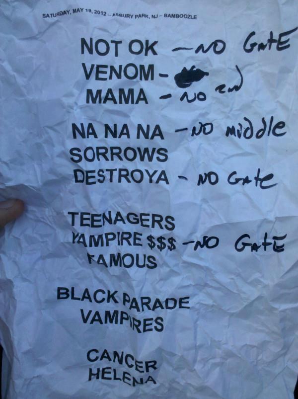 tomasArmstrong's tweet photo. My Chemical Romance en Bamboozle!! *-* <3 http://t.co/cOUbBvzT