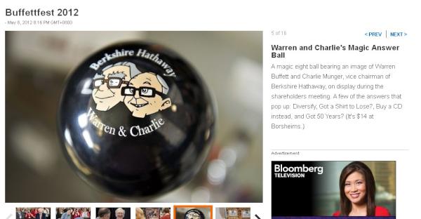 CUSTOM8BALL's tweet photo. Warren and Charlie's Magic Answer Ball at the annual shareholders meeting of Berkshire Hathaway!!  http://t.co/BB0pHn4q http://t.co/DWWOl85j