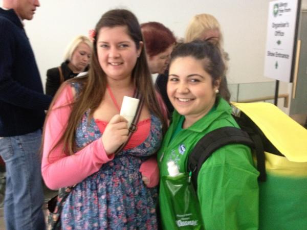 EmmaDenman1's tweet image. @kleenex_uk #hayfeverhelp got my free tissue at the Olympia :-)