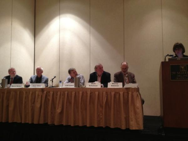 DanielMerkle's tweet photo. It's not too late to get here to see these six past #aapor presidents talking about the future of our field http://t.co/dFEgVw9x