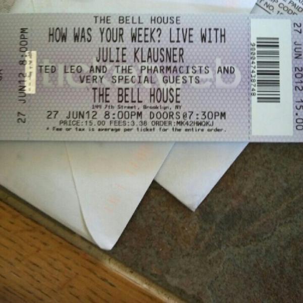 Dear_Meg's tweet image. just got my how was your week live tickets! #howwasyourweek