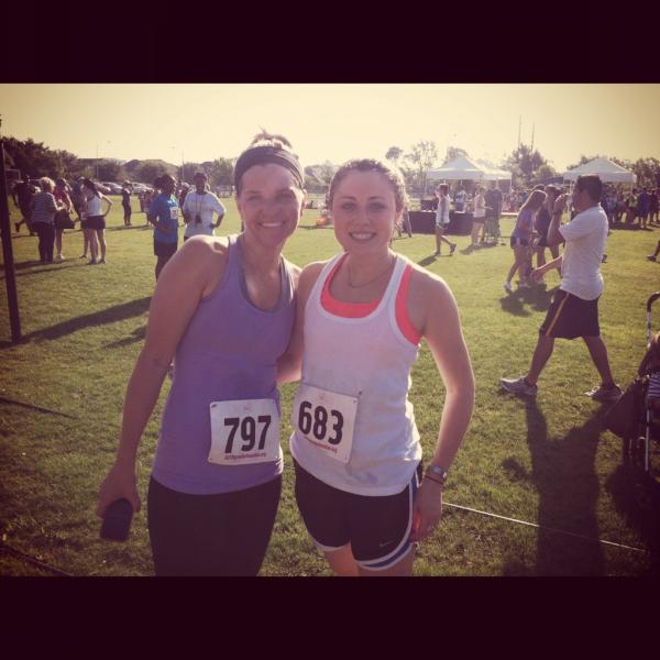 After my first of many races with @abbylivenlaugh