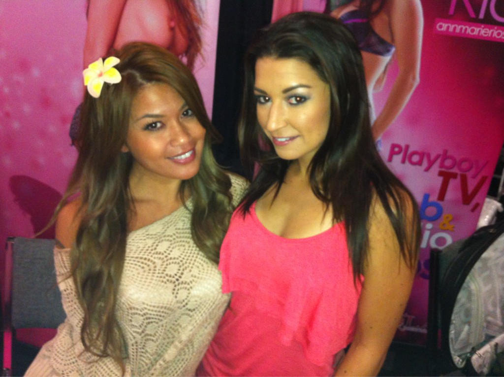 @CharmaneStar and me at the CLUB booth right NOW at @exxxotica #Miami come see us! 😘 http://t.co/BAIvr1Zr
