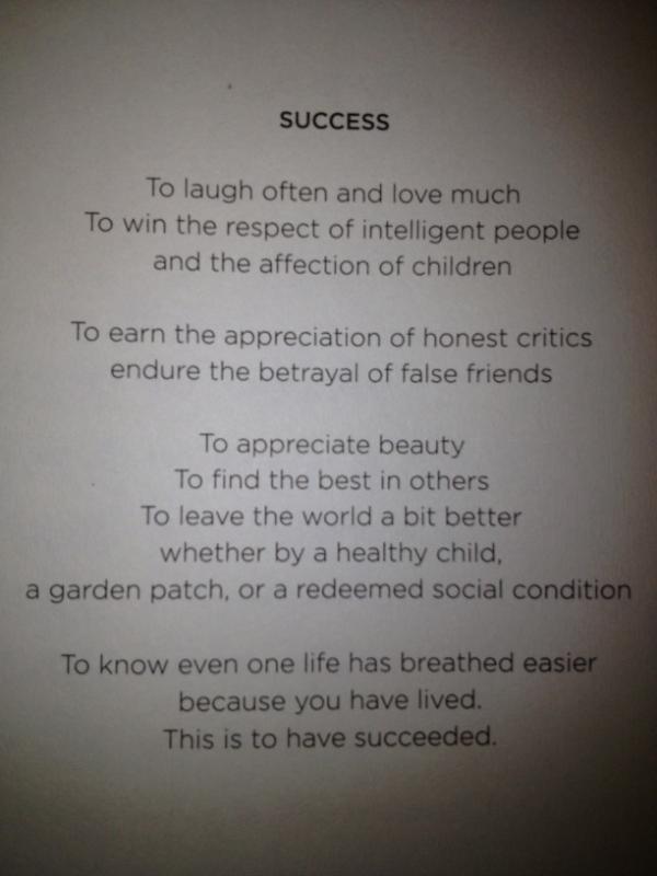 RyanBlair's tweet photo. Do you agree with this definition of success? http://t.co/ywbYZtBj
