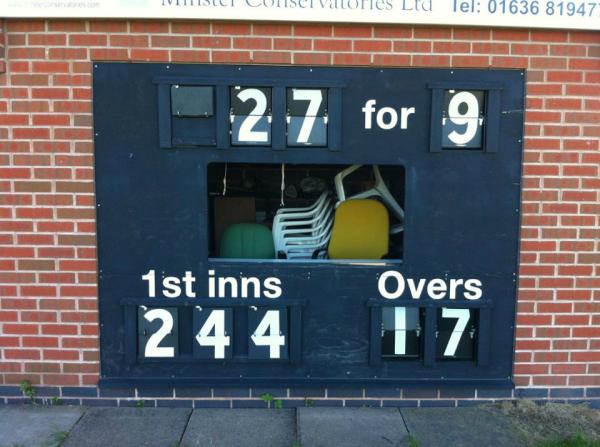 FiskoCC's tweet photo. The scoreboard!!!!! Well done chaps. http://t.co/SWtaiJPm