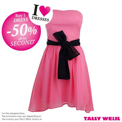 Buy 1 dress and get a 2nd -50% off!*