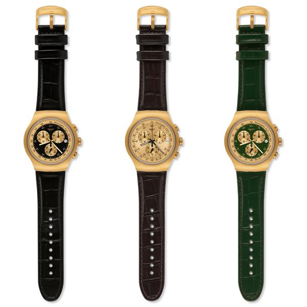 Karşınızda Swatch Irony THE Chrono koleksiyonu! Şık deri kayışına eşlik eden kronolarıyla zamanın kontrolü elinizde!