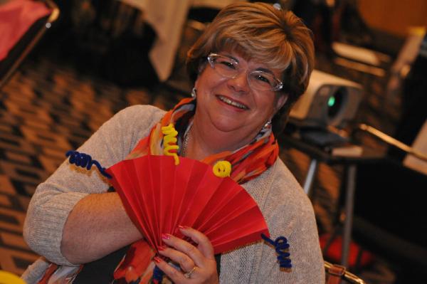 Great shot of Linda Merkey - System CNO at INTEGRIS Health enjoying the VHA CNO Network Innovation Workshop. #vhalc
