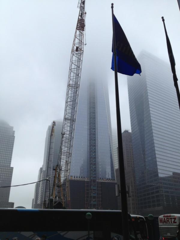 DFeld91's tweet image. One world trade center already higher than the clouds
