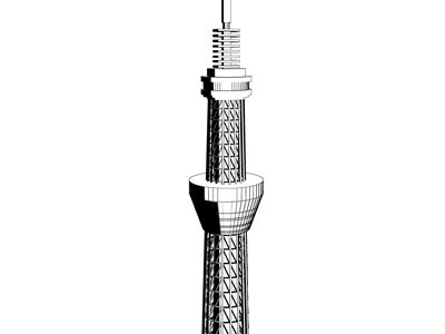 漫画素材素材 A Twitter 作例 東京スカイツリー コミックスタジオex4 東京スカイツリー 3d素材を使用 Http T Co Kkg2l7b2