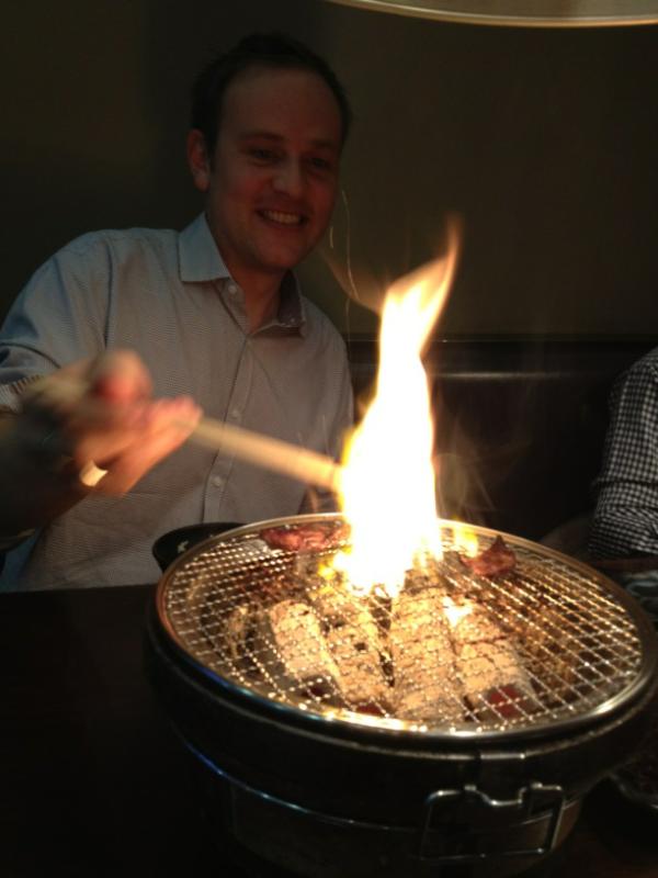 manandre's tweet photo. Ben-San enjoying his lunch... http://t.co/i25xQxAM