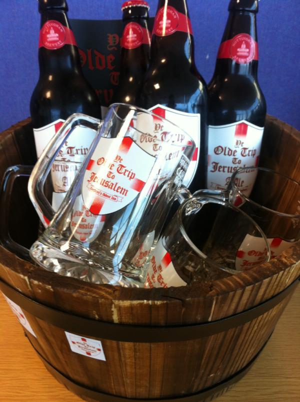 Check out the cute gift that our <a href="/greenekingpubs/">Temporarily closed</a> brewer <a href="/TriptoJerusalem/">Trip to Jerusalem</a> have sent us to give to <a href="/Westlifemusic/">Westlife</a>!!