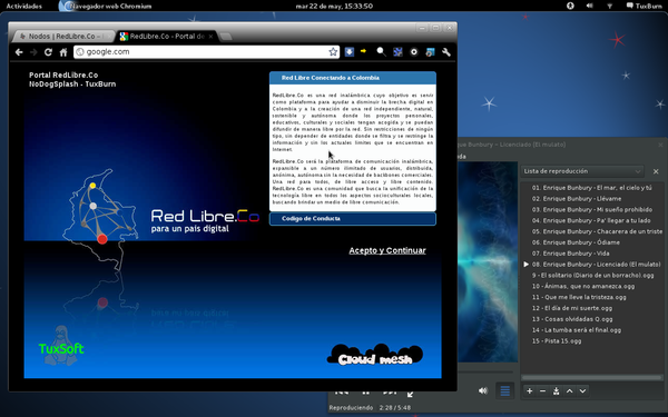 TuxBurn's tweet image. Listo Nodogsplash portal @RedLibreCo #cloudmesh @BogotaMesh  @EspinalLibre @redfusalibre thanks @wilsondanielg @anaetr