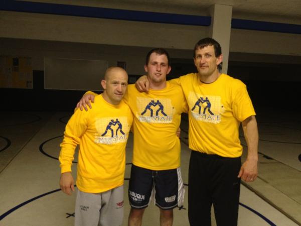 Dennis hall myself n jon McGovern after a gr8 2.5 hour workout. Learned a lot 2day. U r never to old to stop learning!