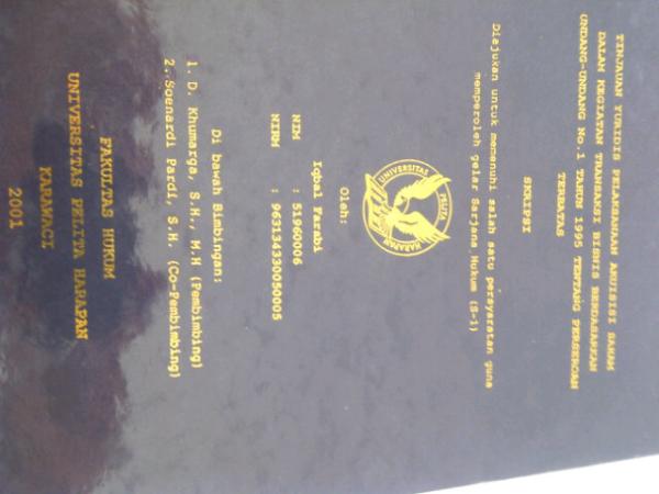 Life After Lawschool On Twitter Menemukan Skripsi Bang Iqbalfarabi1 Di Perpustakaan Uph Http T Co Bvpyryzs