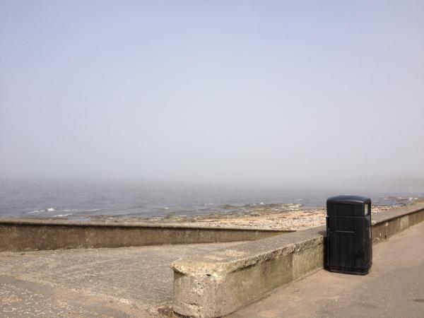 Pretty heavy fog down in Prestwick today, unusual for this area.