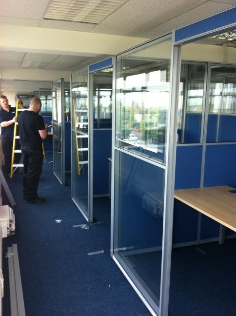 johncupaz's tweet image. Installation of call centre pods underway at Croydon, to be complete by close of play Thursday, #screensolutions #cupaz