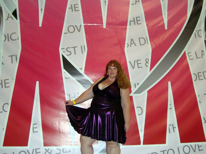 Another photo of me in my purple halter dress from @BigGalsLingerie from #EXXXOTICA http://t.co/HlXi<a href="/tag/exxxotica"class="tags"><span>#exxxotica</span></a>