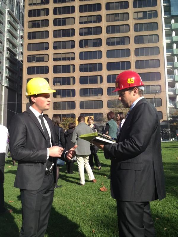 nataliefrid's tweet photo. successful Evac Services exercise at 101 Collins @rbswan #evacservices http://t.co/1wErF0GR