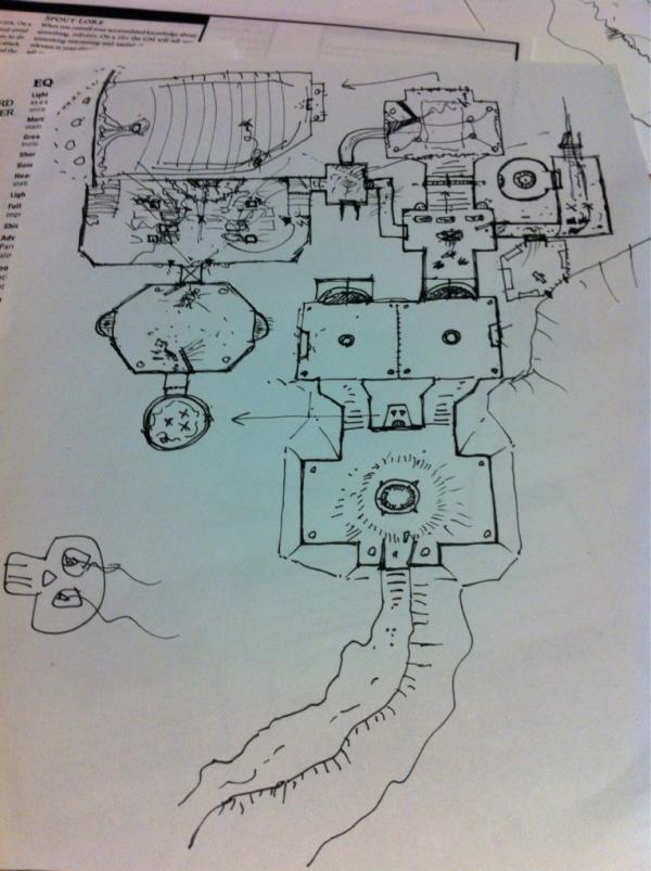 Dungeon_World's tweet photo. The Lair of the Flaming Skull is almost entirely explored. Well, level 1 at least. #WeDW http://t.co/4tiubwP6