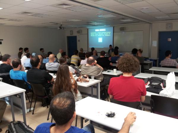eyalsela's tweet image. Now at The Israeli W3C developers forum meetup - Alex Wolkov #w3cil @isocil